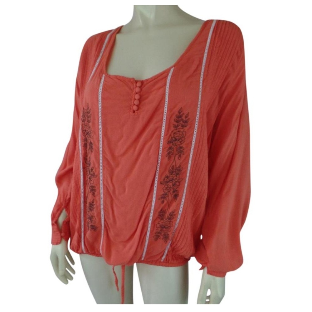 Muche et Muchette Top M L Viscose Pullover Pleats